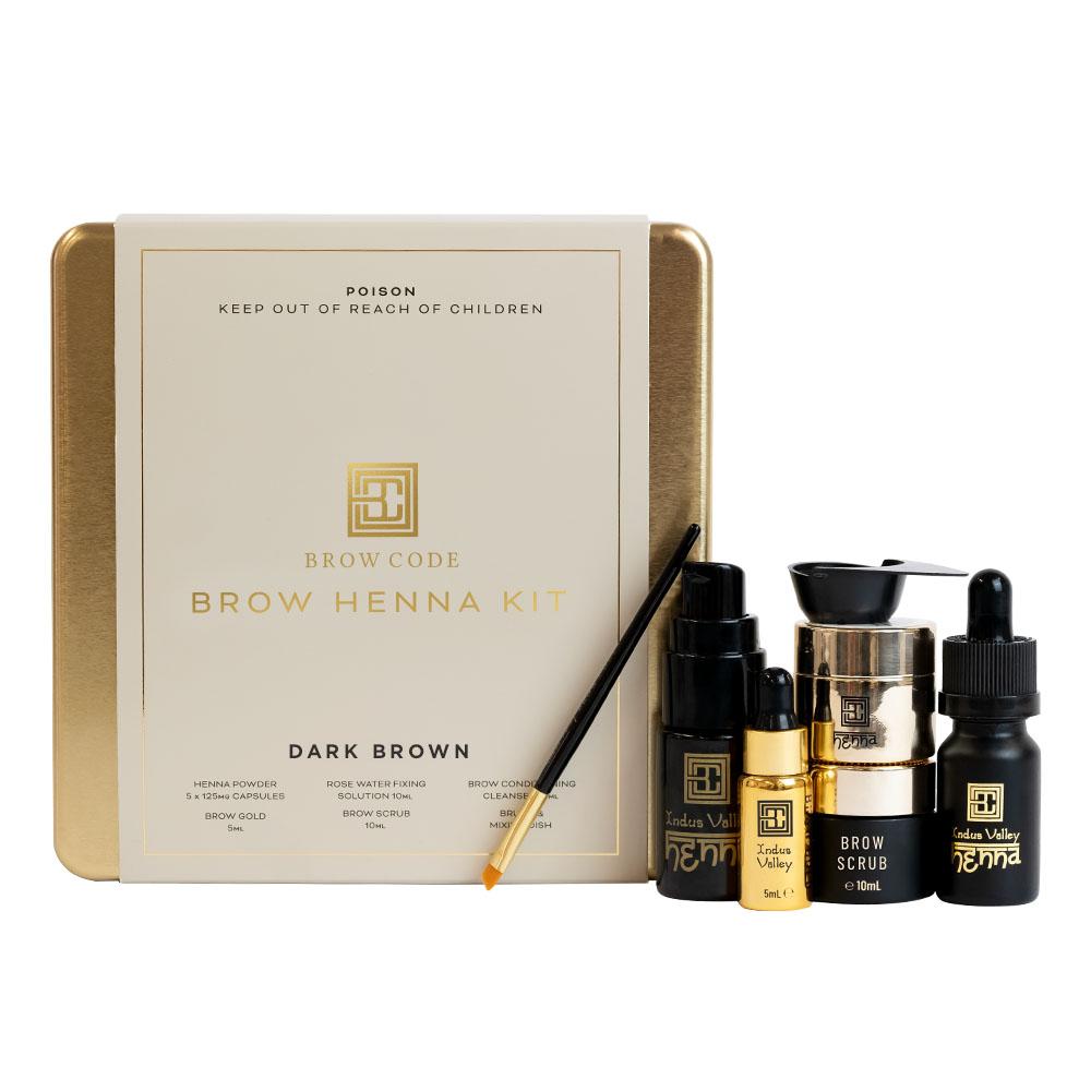 BROW CODE HENNA MINI KIT DK BRN