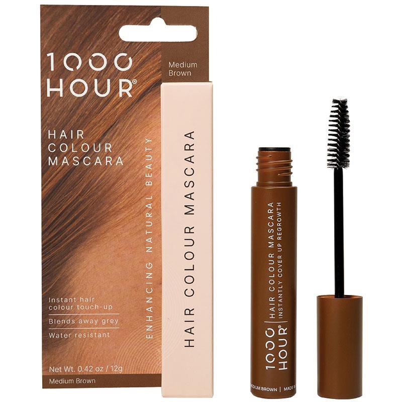 1000HR HAIR MASCARA MED BRN