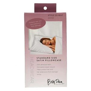 BETTY DAIN SATIN PILLOWCASE - WHITE