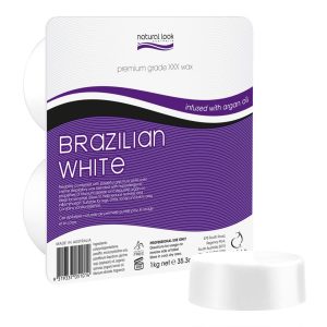 NAT LOOK BRAZ WHITE SOLID WAX 1KG
