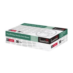 BASTION GLOVE VINYL CLEAR LGE BX100