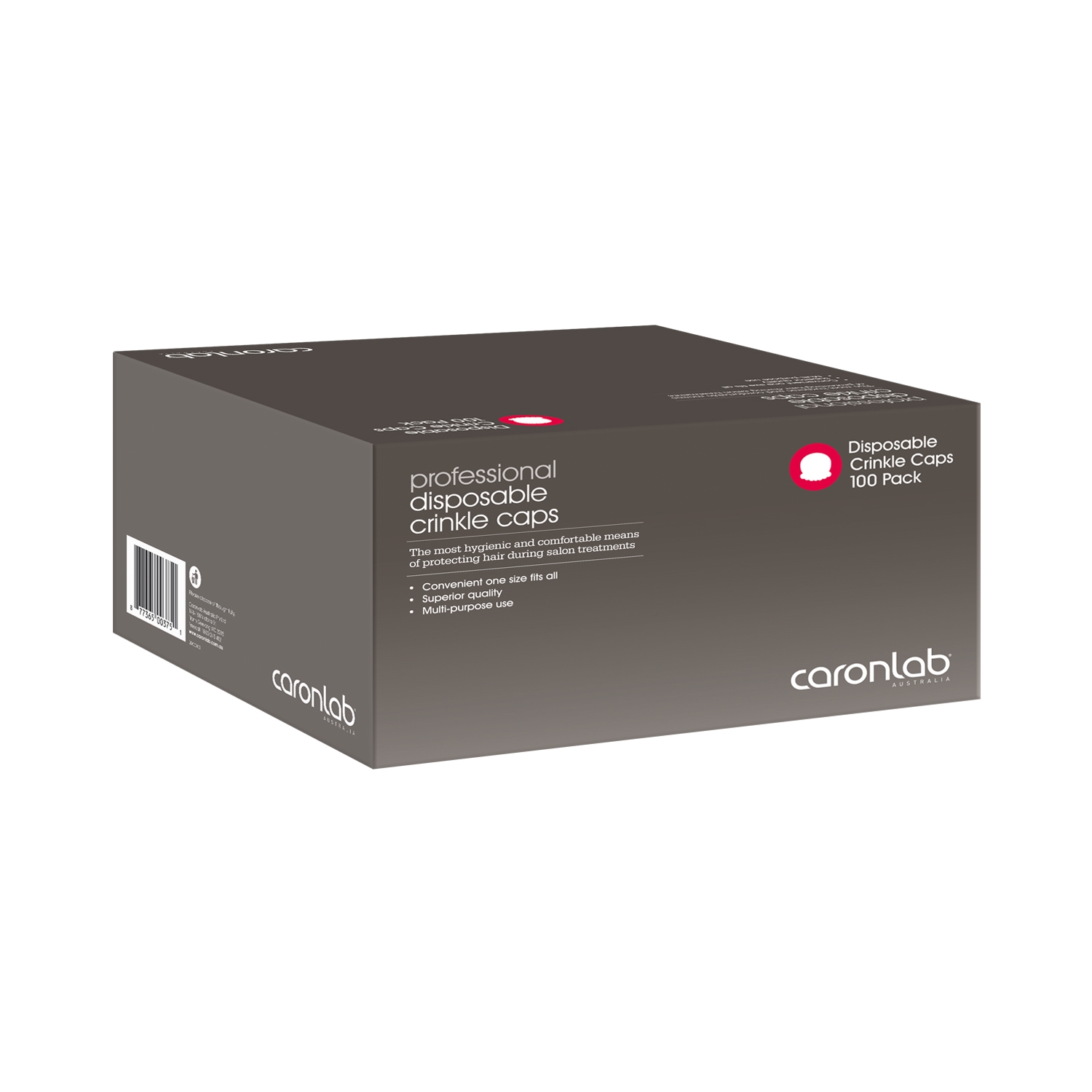 CARON DISP. CRINKLE CAPS 100PK