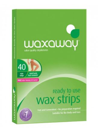WAXAWAY BODY STRIPS 40PK