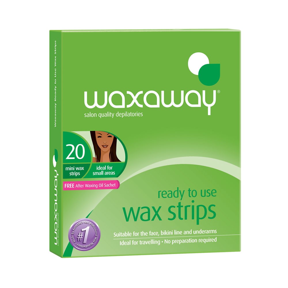 WAXAWAY FACE STRIPS 20PK
