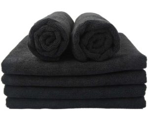 SALON MICRO FIBRE TOWEL BLACK