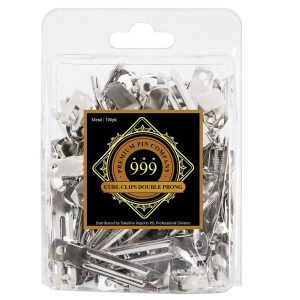 999 CURL CLIPS D/PRONG STEEL 100PC