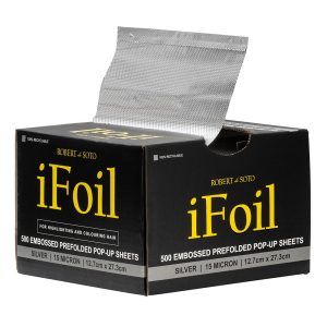 IFOIL PK500 EMBOSSED SILVER 12.7 X 27.3CM