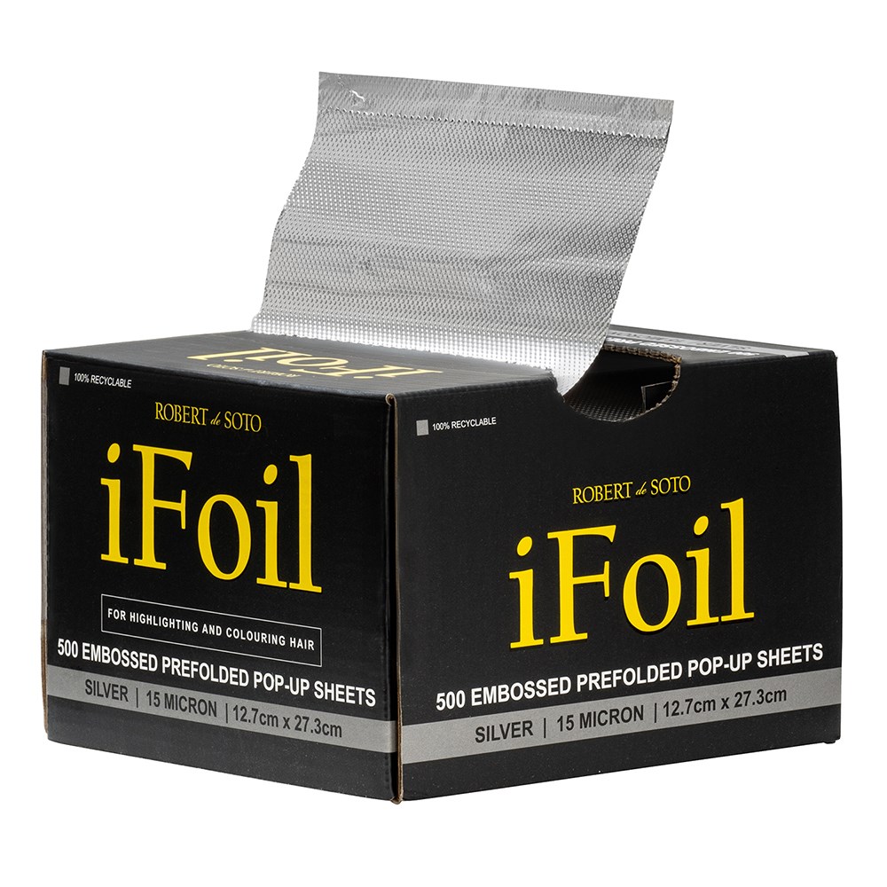 IFOIL PK500 EMBOSSED SILVER 12.7 X 27.3CM