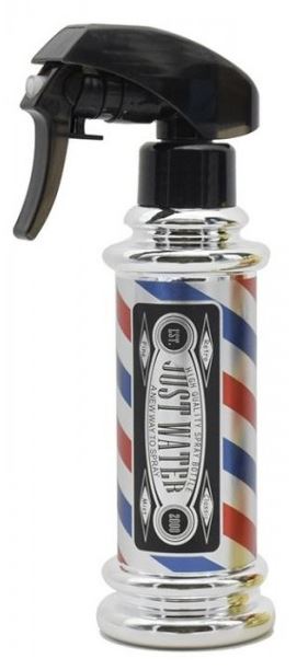 BARBER POLE WATER SPRAY - SILVER