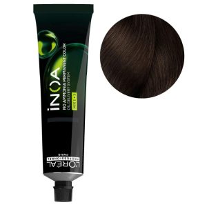 LOREAL INOA 5.35 LIGHT BRN GOLD MAH.