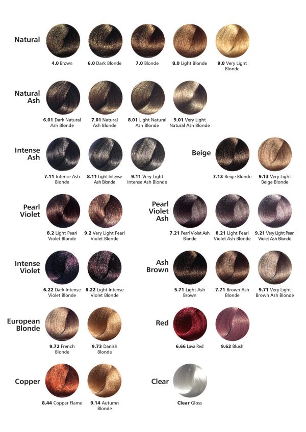 TRUESHADES COLOUR CHART