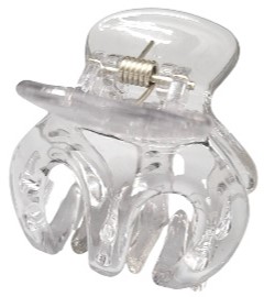 PINK PEWTER CLIP GLEAMING CLEAR