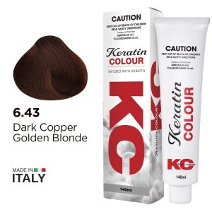 KERATIN COLOUR 6.43 DK COP GOLD BLOND