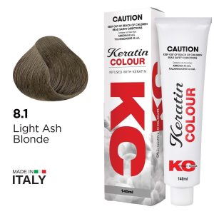 KERATIN COLOUR 8.1 LIGHT ASH BLONDE