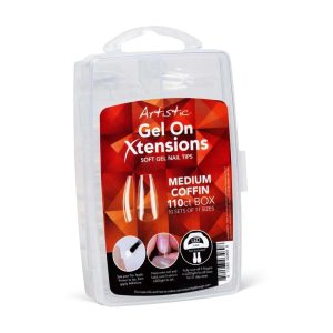 GEL ON XTENSIONS MED COFFIN PK110