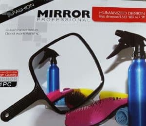 BACK MIRROR WITH HANDLE BLACK