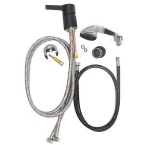 MIXER SET RAPID RINSE BLACK