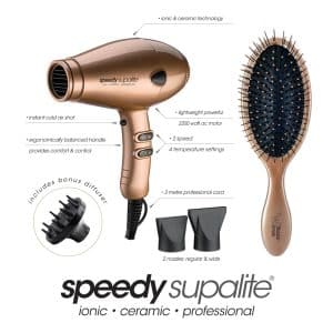 SPEEDY SUPALITE DRYER GOLD & BRUSH